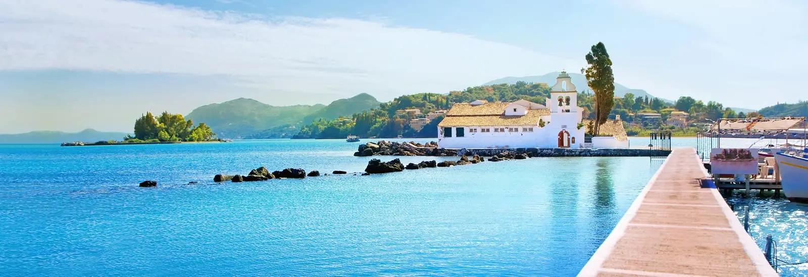 Griechenland Urlaub - Steg am Meer