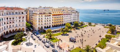 Aristoteles Platz in Thessaloniki bei Sonnenschein