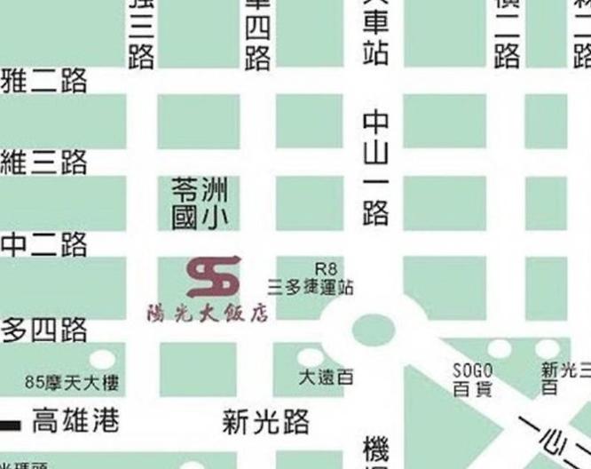 Hotel Sunshine Kaohsiung City - Karte