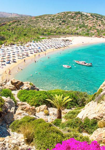 Réservez vos vacances dans hôtels sur la plage en Crète !