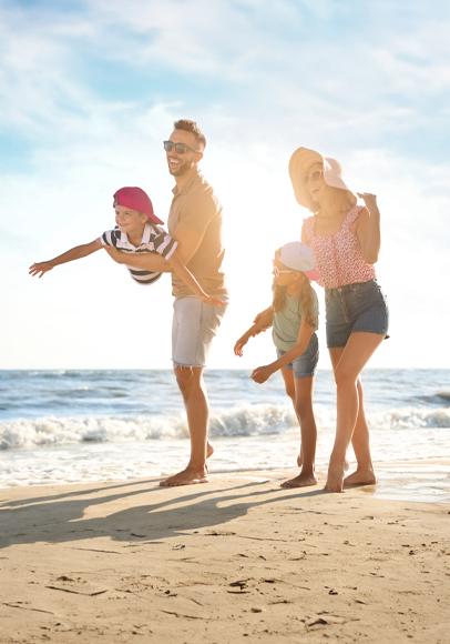 Mit der Familie in den Urlaub